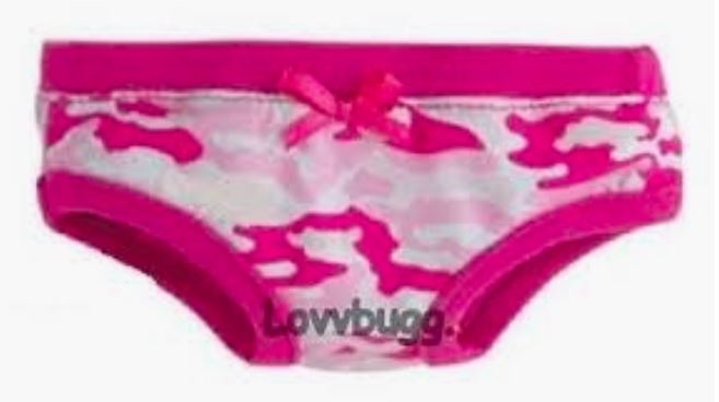 Pink Camo Underwear Panties 18 American Girl Doll Clothes