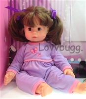 Butterfly Sleeper for Bitty Baby Born Twins 15-17 inch Doll Clothes