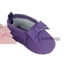 Purple Fringe Baby Moccasins for Bitty Baby 15 inch Doll Shoes