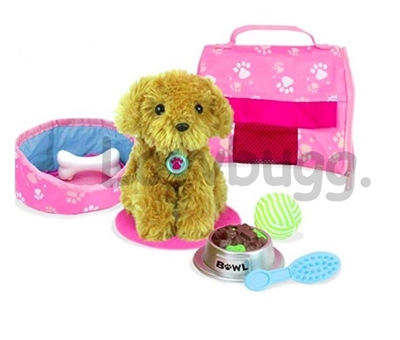 Dog with Carrier 10 pc Set