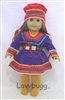Scandinavian Costume Repro for American Girl 18 inch Doll Clothes