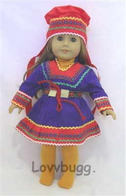 Scandinavian Costume Repro for American Girl 18 inch Doll Clothes