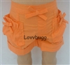 Orange Shorts for American Girl 18 inch or Bitty Baby Born Doll Clothes