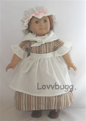 Colonial Work Gown  Repro Felicity  for American Girl 18 inch Doll Clothes