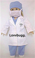 Blue Scrubs Lab Coat