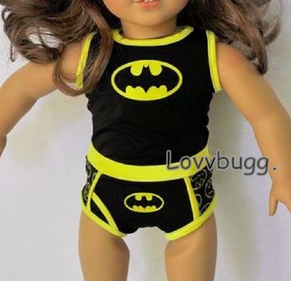 Batman Underwear Set 18 inch American Girl Boy Doll Clothes
