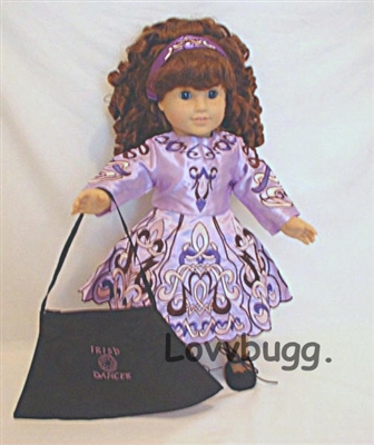 Lavender Irish Step Dance Costume 18 inch American Girl Doll Clothes