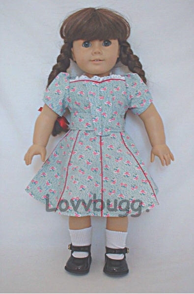 Victory Garden Dress 18inch American Girl Molly Doll Clothes