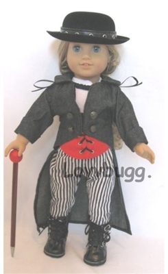 Wild West Dandy Costume for American Girl 18 inch or Baby Born Doll Clothes