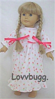 Nightgown Flowers for 18 inch American Girl