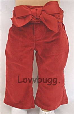 Red Velvet Pants