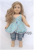 Jeans Set Model Style for American Girl 18 inch Doll Clothes