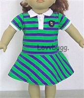 Lanie Striped Rugby Polo Dress