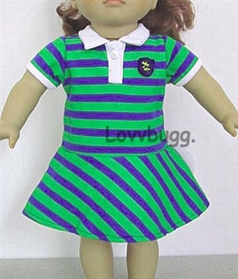 Lanie Striped Rugby Polo Dress