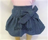 Denim Skirt w/Bow