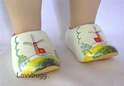 Dutch ''Wooden'' Clogs for American Girl 18 inch Doll Shoes