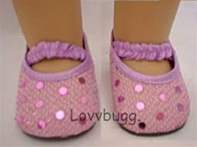 Lavender Sequin Shoes