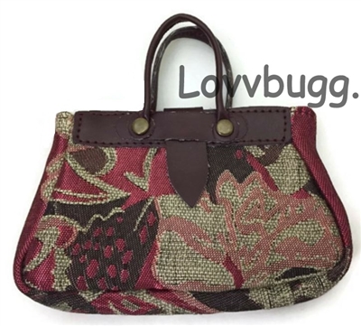 Carpet Bag Tapestry Purse Felicity Kirsten for American Girl 18 inch Doll Clothes Accessory