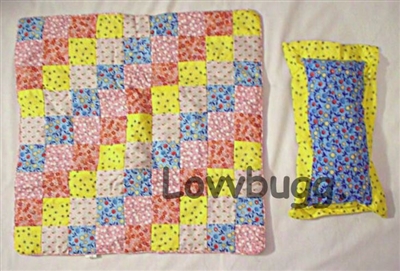 Real Quilt with Pillow