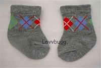 Gray Argyle Socks