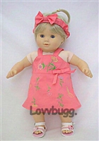 Pink Jumper Dress for Bitty Baby 15 inch Doll Clothes