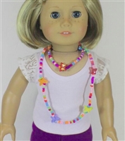 Multi Butterfly Necklaces for Child and American Girl 18 inch Doll Jewelry Accessory