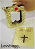 Real Bible Mini Gold Case Red Stone
