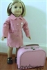 Pink Suitcase Sm for American Girl Doll Accessories Storage