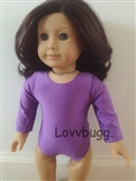 Purple Ballet Dance Leotard for American Girl 18 inch or Bitty Baby Born Doll Clothes