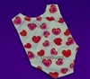 Hearts Swim Bathing Suit Leotard for American Girl 18 inch or Bitty Baby Born Doll Clothes