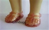 Pink Jellies Sandals for American Girl 18 inch or Baby Doll Shoes