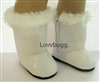 White Boots with Fur