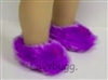 Purple Fuzzy Slippers