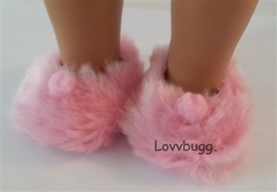 Pink Fuzzy Slippers