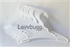 Twenty Four White Hangers for American Girl 18 inch or Baby Doll Accessory