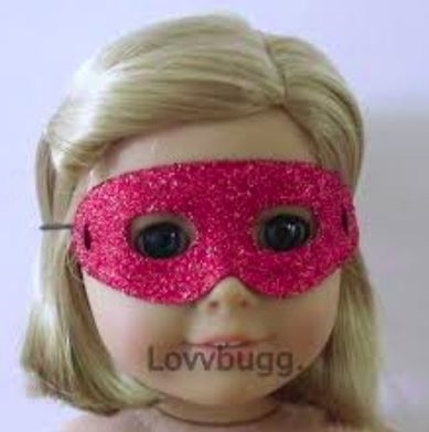 Red Glitter Costume  Mask