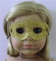 Gold Glitter Costume  Mask