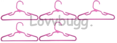 Five Pink Hangers