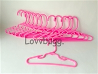 12 Pink Tube Hangers