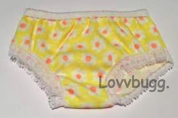 Yellow Panties 18 inch American Girl or Baby Doll Clothes