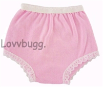 Pink Panties OLPs for 18 inch American Girl and Bitty Baby Born Doll Clothes Accessory