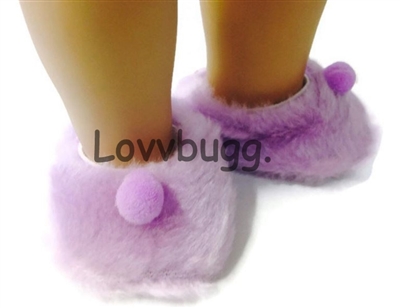 Slippers Lavender for 15 inch Bitty Baby
