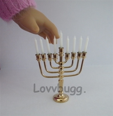 Menorah with Candles