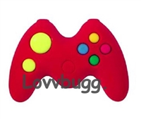 Flash Red Video Game Controller for American Girl or Boty 18 inch or Bitty Baby Born Doll Accessory