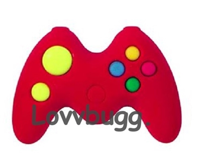 Flash Red Video Game Controller  for American Girl 18 inch or Baby Doll Accessory