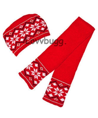 Red Paisley Hat Scarf