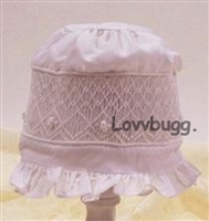 White Smocked Bonnet