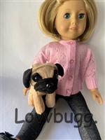 Pug Puppy Dog Pet for American Girl 18 inch Doll Accessory