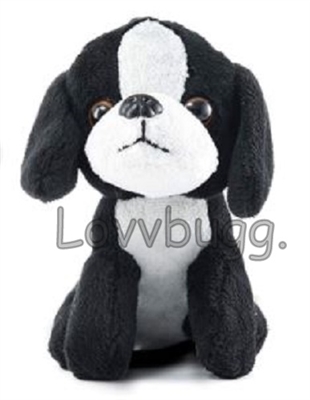 Black and White Puppy Dog for American Girl 18 inch Doll Pet Accessory
