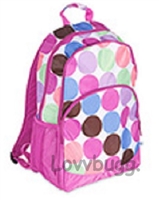 Purple Dots Full-Sized Backpack